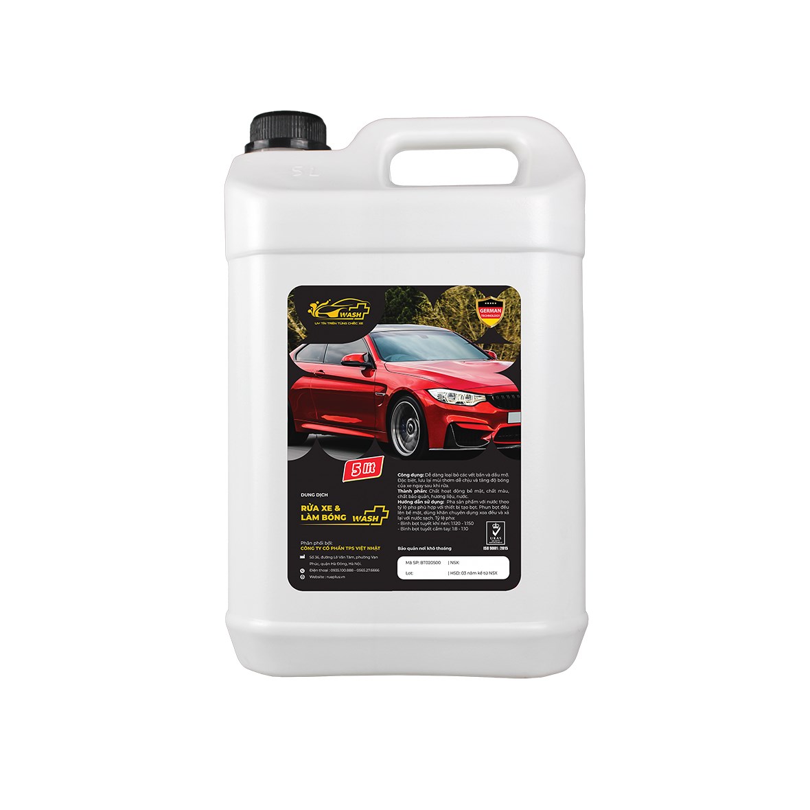 Dung Dịch Rửa & Làm Bóng Xe Can 5L - Car Wash & Shine