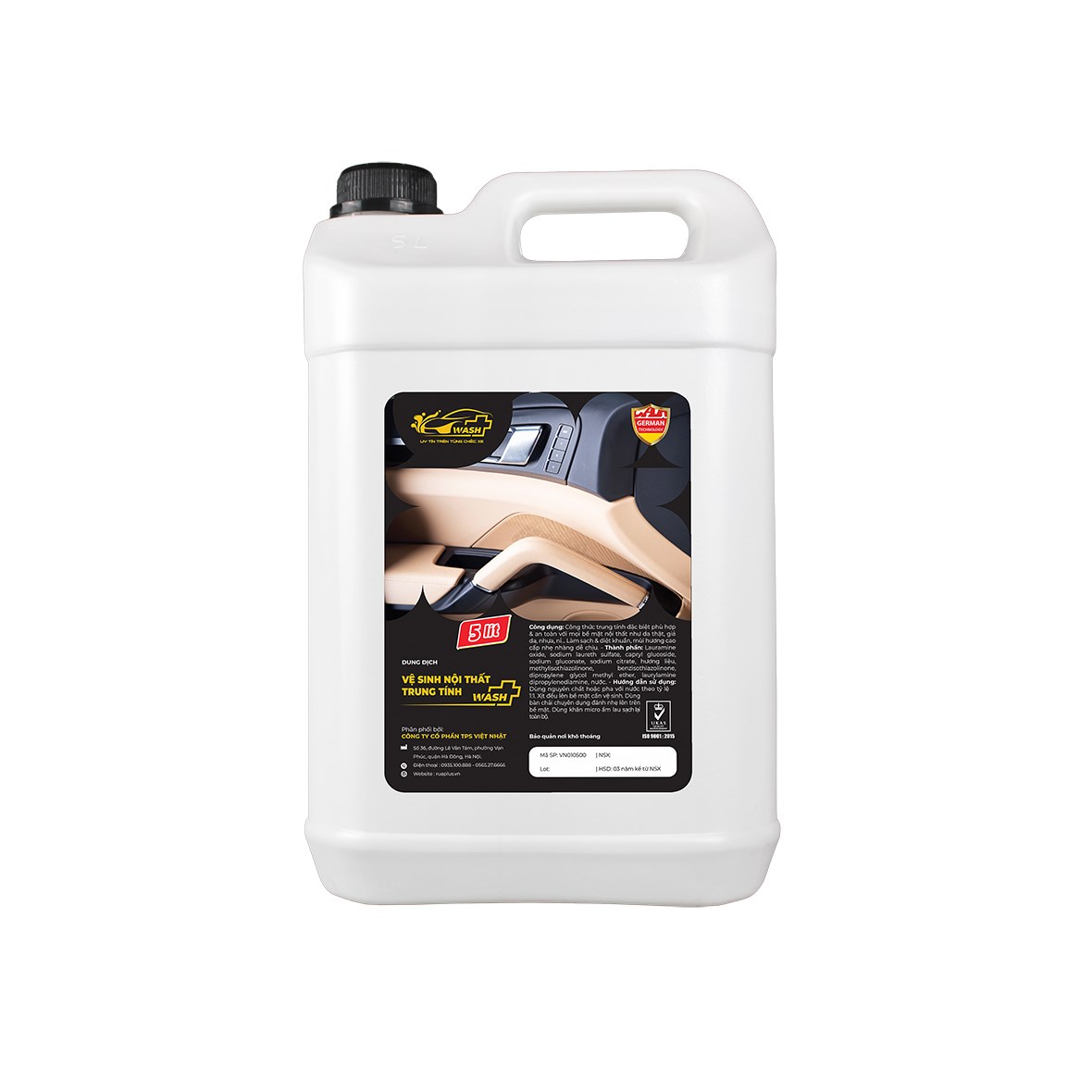 Dung Dịch Vệ Sinh Nội Thất Trung Tính Can 5L - Interior Cleaner