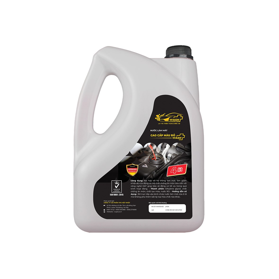 Nước Làm Mát Cao Cấp Màu Đỏ Can 4L - Red Coolant