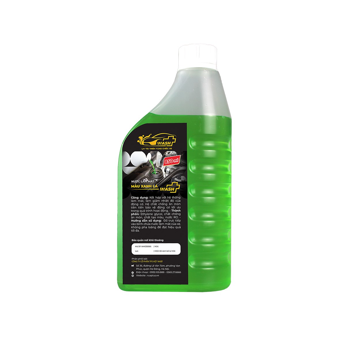 Nước Làm Mát Cao Cấp Màu Xanh Lá Chai 850ml - Green Coolant
