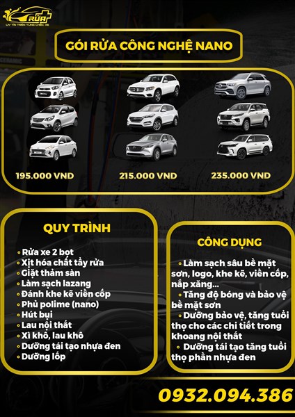 2. Gói rửa Công nghệ Nano (195-215-235K)