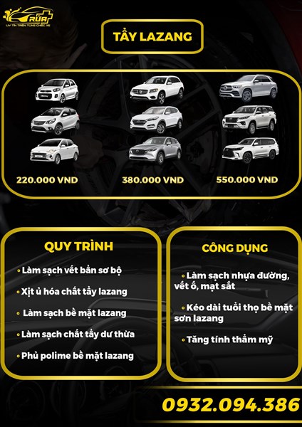 1. Tẩy Lazang (220-380-555K)