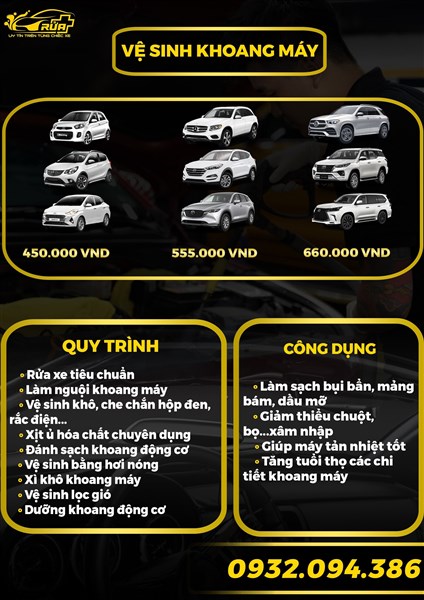6. Vệ sinh khoang máy (450-555-660K)